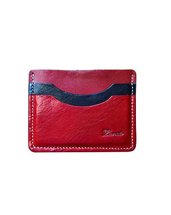 Etui na karty 002 czerwone - mini portfel, Lamato
