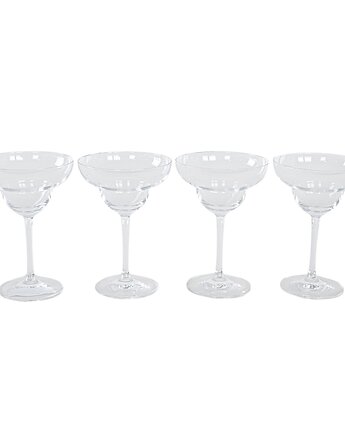 Komplet kieliszków do margarity, duński design, lata 70, produkcja: Dania, Przetwory design