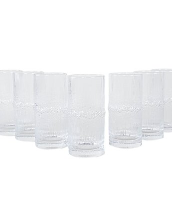 Komplet szklanek Niva, lata 70, Tapio Wirkkala, Iittala, Przetwory design