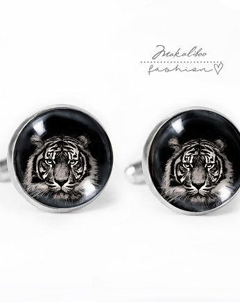 Spinki - Tiger for  Gentlemen - MAKALIBOO + Box, Makaliboo