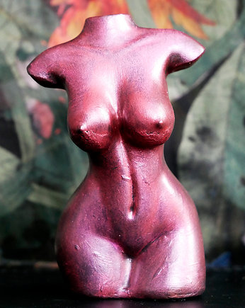 Rzeźba z gipsu figurka kobieta kolor czerwony, JBJart Justyna Jaszke