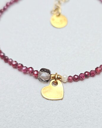 Bransoletka Minimalistka  z Serduszkiem, ILEA