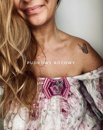 Brosza z Koliberkiem Nowość, Pudrowy Różowy