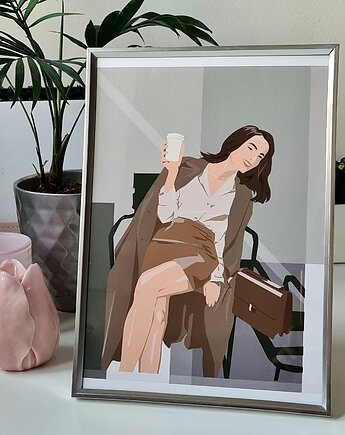 Kawa w parku, Burgundowe Rysunki