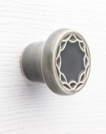 Gałka do mebli szara, wz.4, pracowniazona