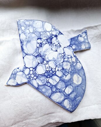Ceramiczna ptak podstawka dekoracja ścienna, Wooden Love