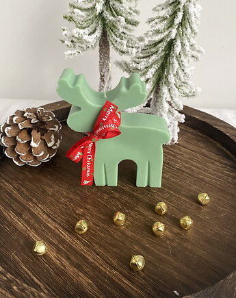 Świeca ekologiczna sojowa dekoracyjna "Renifer " 100x85mm, Coccola JEWELLERY