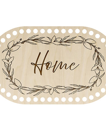 Baza Dno Owalna 27x16cm do Szydełkowania Spód ze Sklejki Podstawa Koszyka, smxdsgn