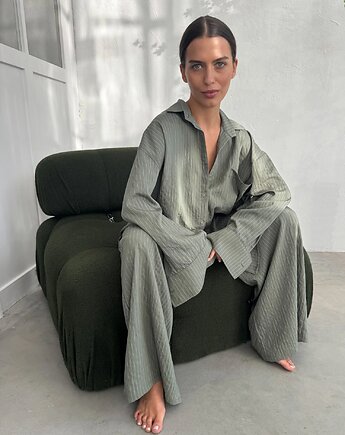 Koszula Calm oversize olive, Patchouli