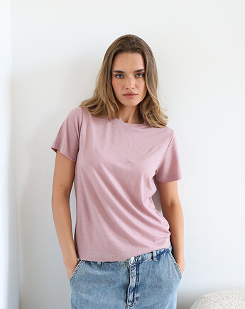 T-shirt Close merino wrzosowy, Lucky HandMade