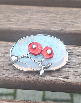 Maki - broszka, rezerwacja, po drugiej stronie lustra