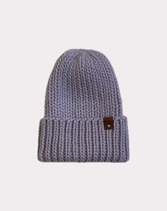 Czapka wełniana oversize - jasna lila, Kocie Motki