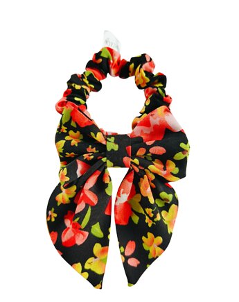 Scrunchie do włosów, gumka do włosów, frotka z KOKARDĄ Pieśń nocy, Capillum
