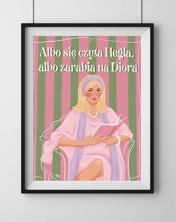 Plakat "Hegel czy Dior", Maya Design