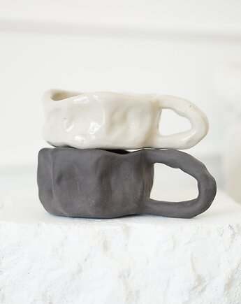 Kubek beżowy 190ml, rel ceramic