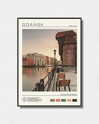 Gdańsk plakat w stylu retro, Pas De LArt
