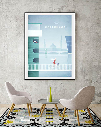 Kopenhaga - vintage plakat 50x70 cm, minimalmill