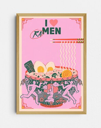 Plakat "I love RAmen", Yana Mosnytska