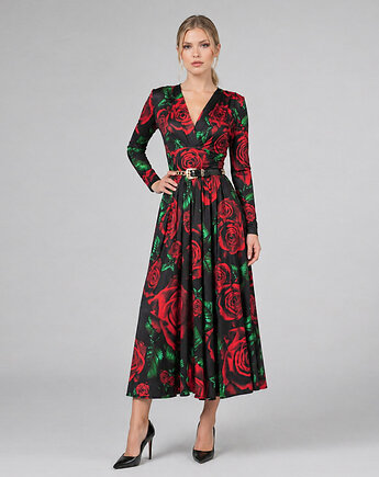 Amelia Królowa Róża Black - Sukienka, milita nikonorov