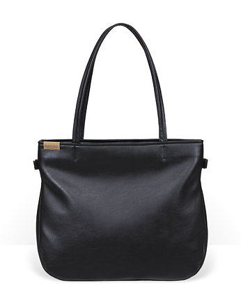 Pacco bag torebka czarna na zamek miejska vegan, hairoo