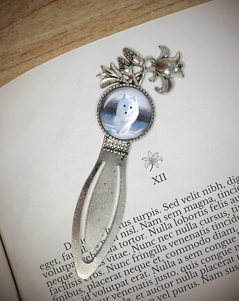 Zakładka do książki - Biały lis - lilia, yenoo