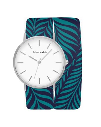 Zegarek damski wiązany - Aquamarine - Tarcza Srebrna, Bandwatch
