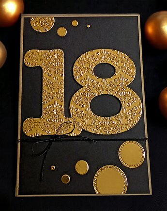 KARTKA A5 z Twoimi życzeniami :: glam : 18 urodziny, kaktusia