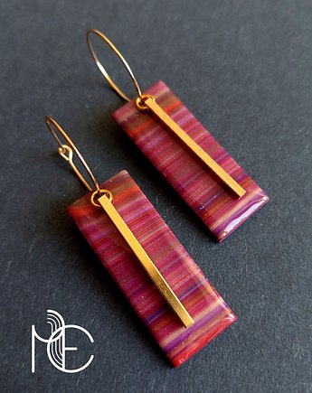 Kolczyki bordo no4, Motywator Eweliny