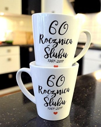 Kubki  latte   ROCZNICA  ŚLUBU   "PODAJ DATĘ", FarrowDesign