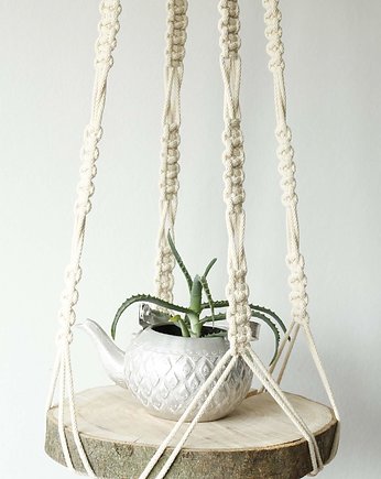 Kwietnik wiszący makrama macrame, SisFox