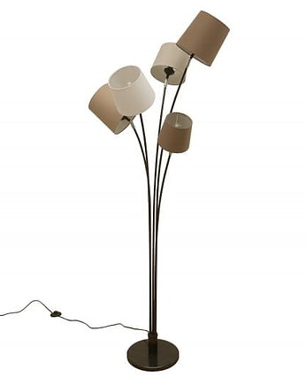 Lampa podłogowa, stojąca Multi Levels, lniane klosze, 176x50x50 cm, Home Design