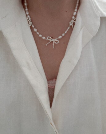 Naszyjnik Kokardka srebro, Vander jewelry