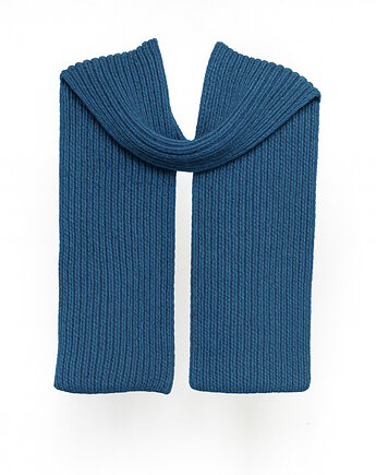 PUCHACZ RWS Oceaniczny - duży mięsisty szalik z wełny merino i bawełny, KOPYTO