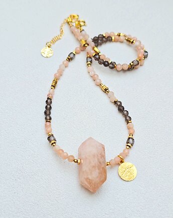 Naszyjnik  Nude Vibe z Morganitowym Grotem, ILEA