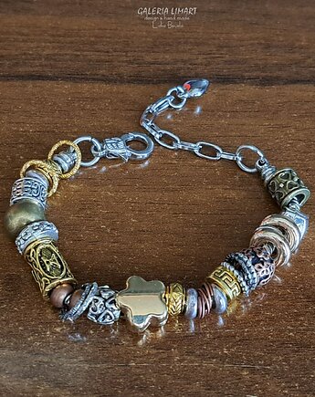 Bransoletka typu Pandora znakomity ponadczasowy PREZENT handmade dla niej :), Galeria Limart