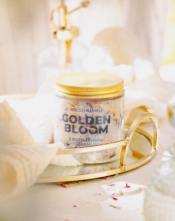 Golden Bloom Sól Do Kąpieli, Wosk i Knot
