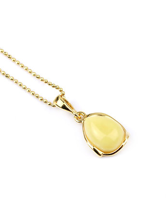 Colare Bursztyn Mleczny Mini złoto, Brazi Druse Jewelry