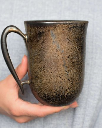 Duży Kubek Złoto-Srebrny Ceramiczny 550ml, Ceramika Ciepliki