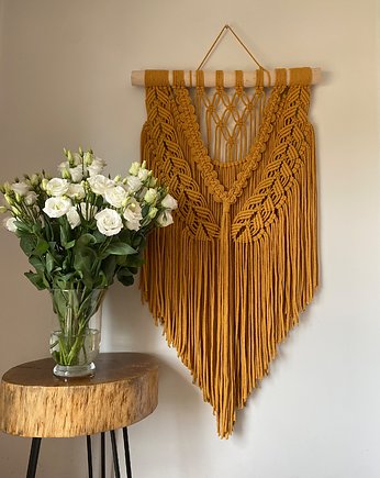 Makrama na ścianę  w stylu boho, osiemsznurkow