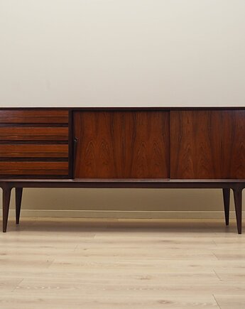 Sideboard palisandrowy, duński design, lata 70, produkcja: Omann Jun, Przetwory design