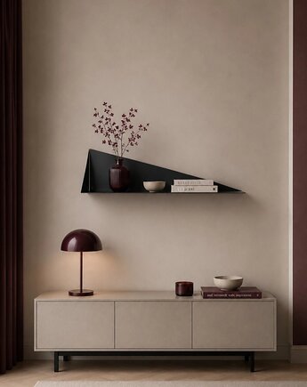 Półka metalowa Geometrica lewa, Vavum Furniture