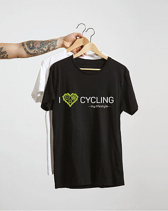 Koszulka T-SHIRT.  I love cycling - my lifestyle, studioixi