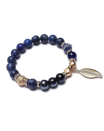 Kolekcja Rich - Navy blue leaf /04.12.22/, KiKa pracownia