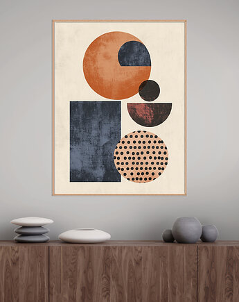 Geometria natury - Plakat, druk - Minimalizm, Boho, Loft #67, Black Sapphire Art