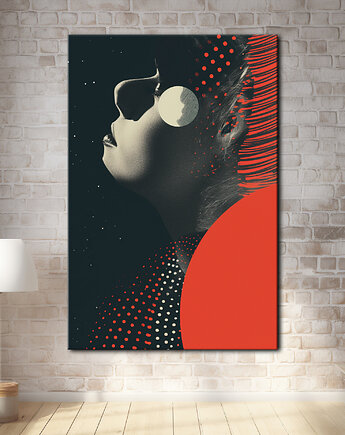 Pył księżycowy - Plakat - Druk - Kolaż, Abstrakcja, Surrealizm, Loft #7, Black Sapphire Art
