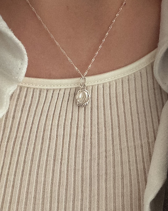 Naszyjnik 2 perły, Vander jewelry