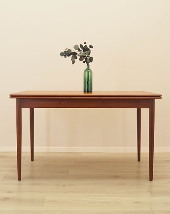 Stół tekowy, duński design, lata 70, produkcja: Dania, Przetwory design