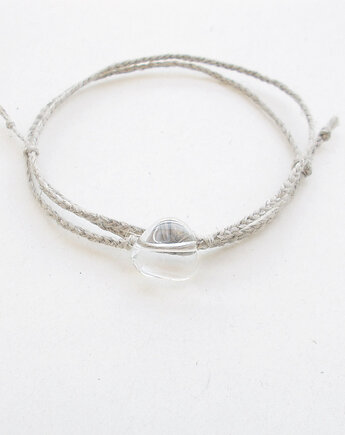 Kryształ górski i len Bransoletka, galeria nuit