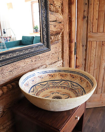 Umywalka Ceramiczna Nablatowa 'Hafty, Ceramika Nastawka