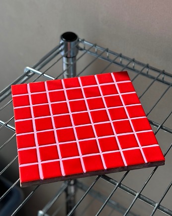 Czerwona podkładka 7x7, Pupo design